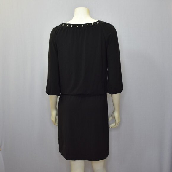WHITE HOUSE BLACK MARKET 3/4 SLEEVE GROMMET BLOUSO - Picture 9 of 11